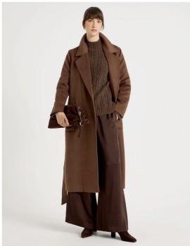 Basque-Wrap-Coat-Camel on sale
