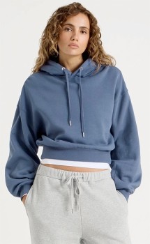 Grab-Pleated-Back-Hooded-Sweat-Vintage-Indigo on sale