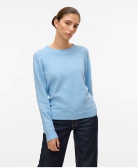 Vero-Moda-Doffy-Knit-Blue-Jasper-Melange on sale