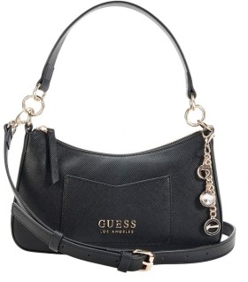 Guess-Gabbi-II-Convertible-Shoulder-Bag-Black on sale