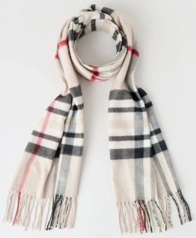 Regatta-Plaid-Cashmink-Scarf-Taupe on sale