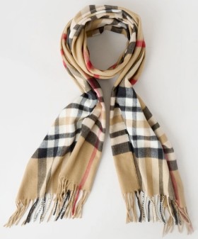 Regatta-Plaid-Cashmink-Scarf-Camel on sale