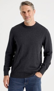 Regatta-Cotton-Cashmere-Blend-Knitwear-Charcoal on sale