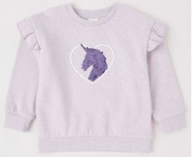 Milkshake-Essentials-Sweat-Top-Unicorn-Heart-in-Purple on sale