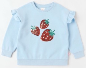 Milkshake-Essentials-Sweat-Top-Strawberry-Blue on sale