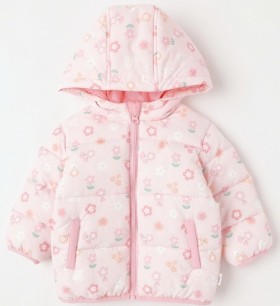 Sprout-Printed-Puffer-Jacket on sale