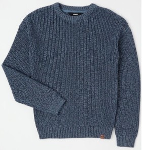 Bauhaus-Fisherman-Knit-Jumper-Blue on sale