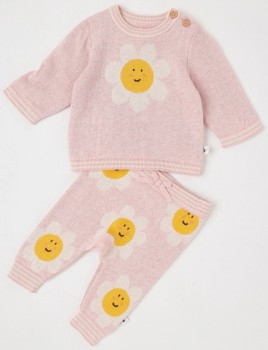 Jack+%26amp%3B+Milly+Naturals+Newborn+Sammy+Knit+Top+%26amp%3B+Bottom+Set+-+Pink