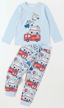 Milkshake-Fleece-Vehicles-Pyjamas on sale