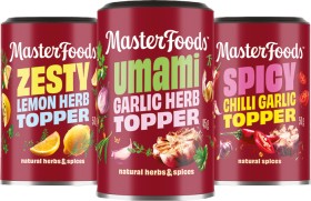 NEW+MasterFoods+Topper+Seasoning+45%E2%80%9150g+Selected+Varieties