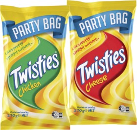 Twisties-Party-Bag-125270g-Cheetos-150250g-or-Tasty-Toobs-150g-Selected-Varieties on sale