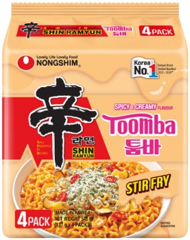 Nongshim+Shin+Ramyun+Toomba+Stir+Fry+Noodles+4+Pack