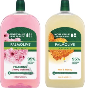 Palmolive+Foaming+or+Liquid+Hand+Wash+Refill+1+Litre+Selected+Varieties