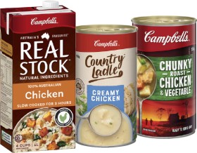 Campbell%26rsquo%3Bs+Real+Stock+1+Litre%2C+Country+Ladle+or+Chunky+Canned+Soup+495%E2%80%91505g+Selected+Varieties
