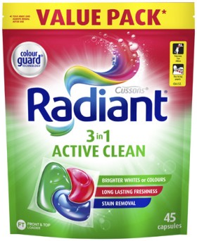 Radiant-Laundry-Capsules-45-Pack on sale
