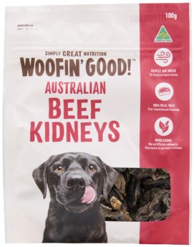 Woofin%26%23039%3B+Good+Beef+Kidneys+Dog+Treats+100g