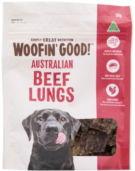 Woofin%26%23039%3B+Good+Beef+Lungs+Dog+Treats+50g
