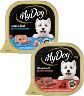 My-Dog-Dog-Food-Tray-100g on sale