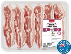 Coles-Australian-Pork-Spare-Ribs on sale