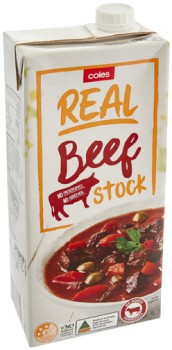Coles-Real-Beef-Liquid-Stock-1-Litre on sale