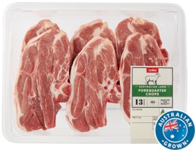 Coles-Australian-Lamb-Forequarter-Chops on sale