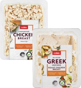 Coles+Shredded%2C+Sliced+Greek+Inspired+or+Peri+Peri+Roast+Chicken+150g