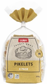 Coles-Pikelets-8-Pack-200g on sale