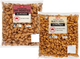 Coles+Dry+Roasted%2C+Natural+or+Roasted+%26amp%3B+Salted+Almonds+750g