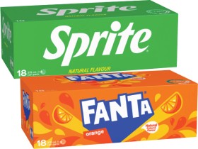 Fanta-or-Sprite-Soft-Drink-18x375mL on sale