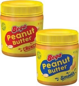 Bega-Smooth-or-Crunchy-Peanut-Butter-375g on sale