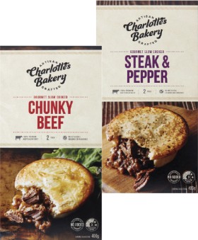Charlotte%26%23039%3Bs+Bakery+Slow+Cooked+Beef+Pies+2+Pack+400g