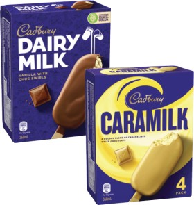Cadbury+Dairy+Milk+Sticks+4+Pack-6+Pack+300mL-360mL