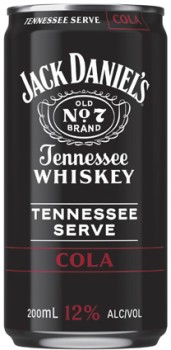 Jack+Daniel%26rsquo%3Bs+%26amp%3B+Cola+Tennessee+Serve+Whiskey+12%25+Cans+4x200mL