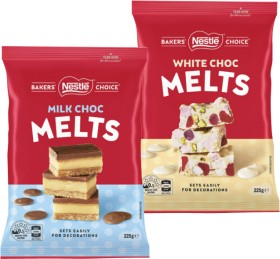 Nestl-Bakers-Choice-Baking-Chocolate-Chips-or-Melts-200g-225g on sale