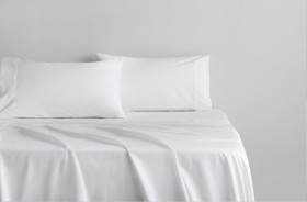 Sheridan-Byren-Percale-Sheet-Set-40cm-White on sale