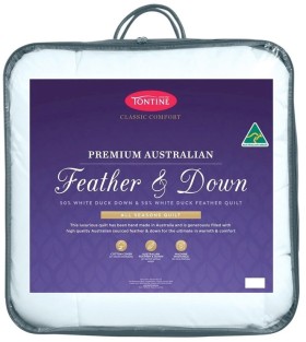 Tontine-5050-Australian-Feather-and-Down-All-Seasons-Quilt on sale