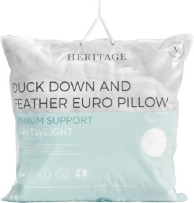 Heritage-Duck-Down-Feather-European-Pillow on sale