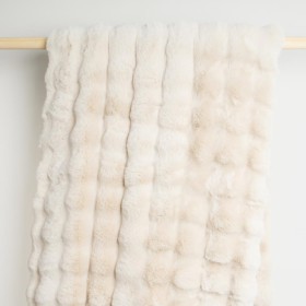 Heritage-Evelyn-Faux-Fur-Blanket-Champagne on sale
