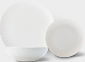 Maxwell-Williams-White-Basics-Diamonds-Dinner-Set-12pc on sale