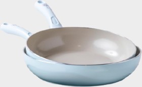 Greenpan+Diamond+Ceramic+Non-Stick+Twin+Frypan+Set+20+and+28cm