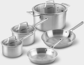 The-Cooks-Collective-Tri-Ply-Cookware-Set-5pc on sale