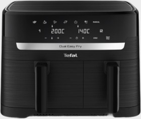 Tefal-Dual-Easy-Fry-Essential-Airfryer-Black on sale