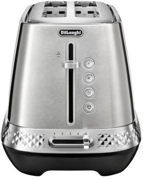 DeLonghi-Diadema-Long-Slot-Toaster-Platinum on sale