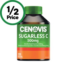 Cenovis-Sugarless-C-500mg-Chewable-Tablets-Pk-320 on sale