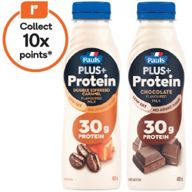 Pauls-Plus-Protein-Low-Fat-Milk-400ml on sale