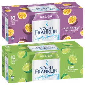 Mount+Franklin+Lightly+Sparkling+Water+10+x+375ml