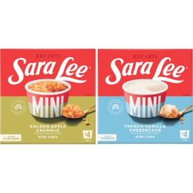 NEW+Sara+Lee+Mini+Frozen+Dessert+Cups+280-360g+Pk+4
