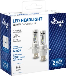 Voltage-Easyfit-Powerful-White-LED-6000K-Headlight-Globes on sale