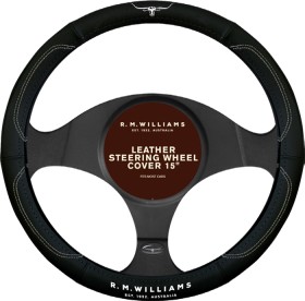 RM-Williams-15-Leather-Steering-Wheel-Cover-Black on sale