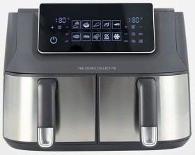 The-Cooks-Collective-Digital-Dual-Zone-9L-Airfryer-Stainless-Steel on sale